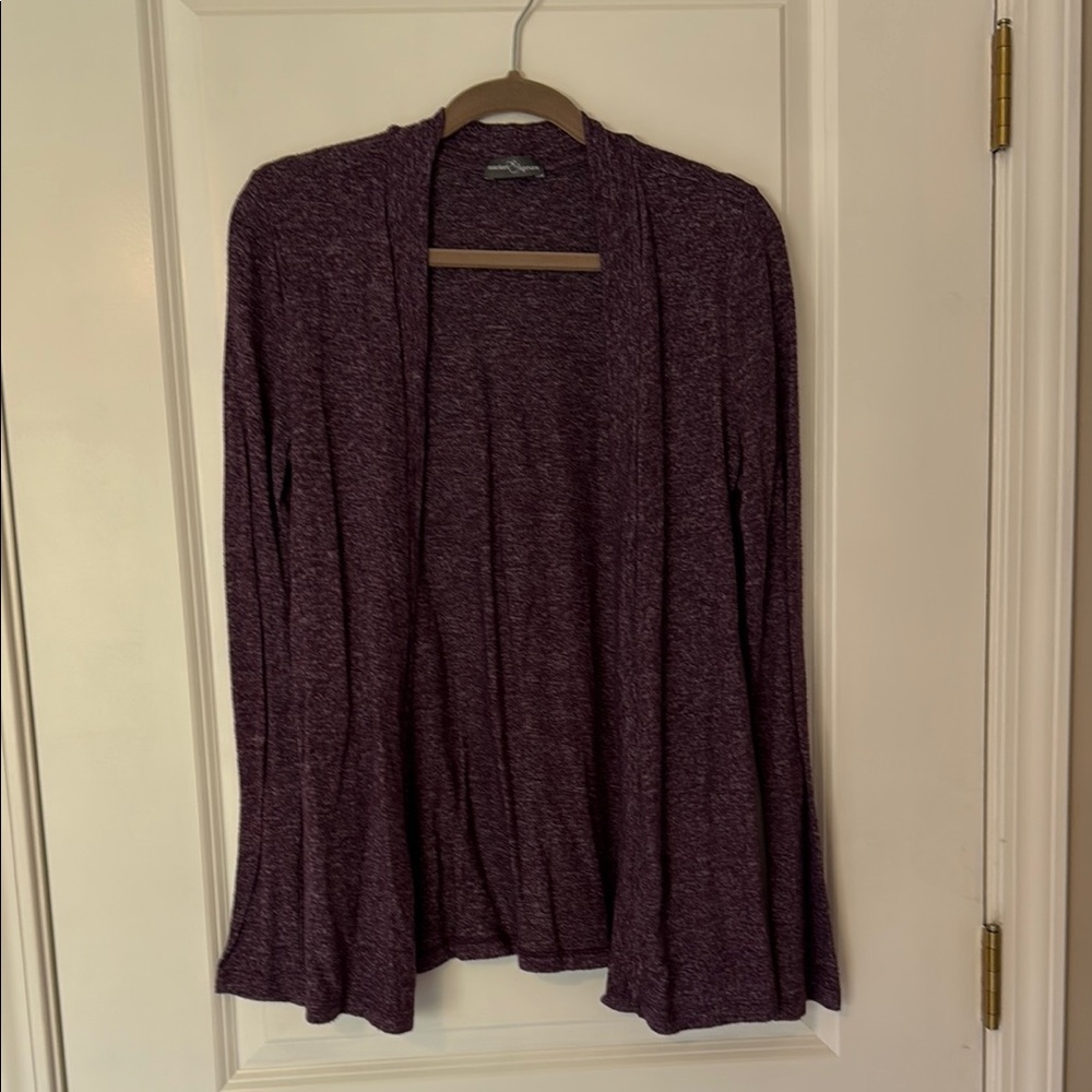 Market & Spruce Purple Cardigan Sweater